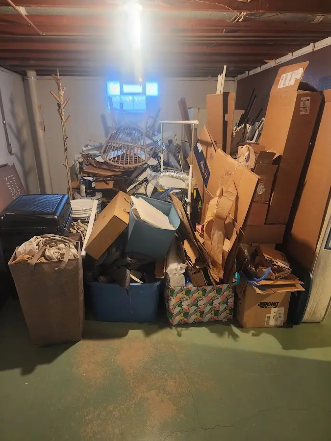 Roll-off dumpster container at job site for 20 Yard Dumpster Rental in Konterra